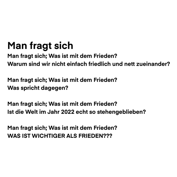 Man fragt sich